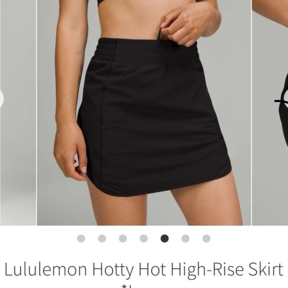 lululemon athletica Dresses & Skirts - Lululemon Hotty Hot High-Rise Skirt *Long size 4
